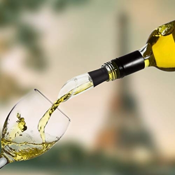 Wine Chiller, 3-in-1 Stainless Steel Wine Bottle Cooler Stick - Rapid Iceless Wine Chilling Rod with Aerator and Pourer - The Best Wine Accessories Gift