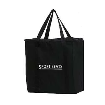 SPORT BEATS Flag Large Tower Game Outdoor Games 54 Blocks Stacking Game Includes Carry Bag