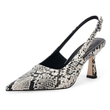 Chic Coutgo Womens Slingback Kitten Heels with Comfort and Style