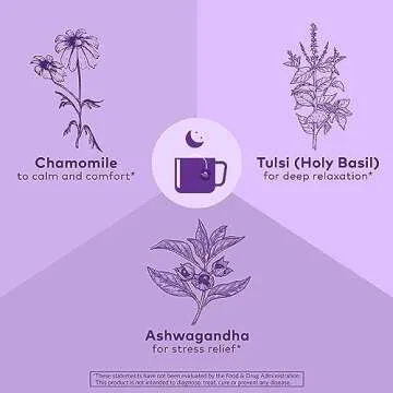 Organic India Tulsi Sleep Herbal Tea for Stress Relief & Relaxation