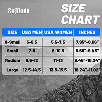 SuMade Waterproof Hiking Socks,Womens Mens Rainy Day Water Resistant Athletic Lightweight Breathable...