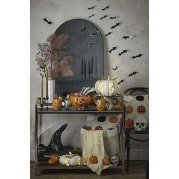 Lenox Vintage Halloween Pumpkin Candy Bowl for Parties