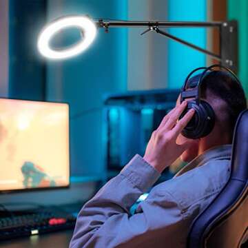 Selens Wall Mount Boom Arm with Triangle Base, Max Length 51inches/130cm Adjustable Camera Mount Up ...