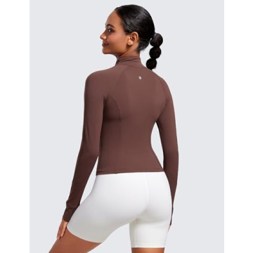 CRZ YOGA Women's Butterluxe Zip-Up Jacket - Comfort Meets Style