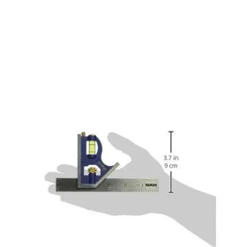 IRWIN Tools Combination Square, Metal-Body, 6-Inch (1794468), Blue