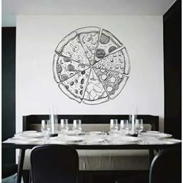 Pizza Wall Decal for Authentic Italian Restaurant Decor