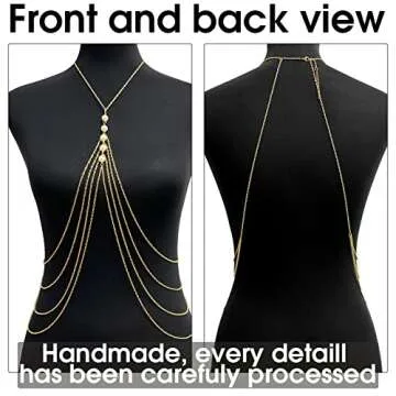 Yomiie Pearl Body Chain for Beach Parties and Events