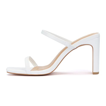 Carcuume Women's Square Toe Block Heels Sandals for Comfort