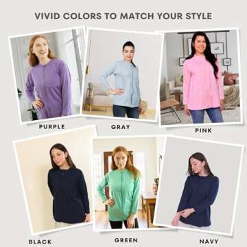 Inspired Comforts Mastectomy Recovery Shirt with Drain Pockets & Drainage Tube Fasteners, Grey L