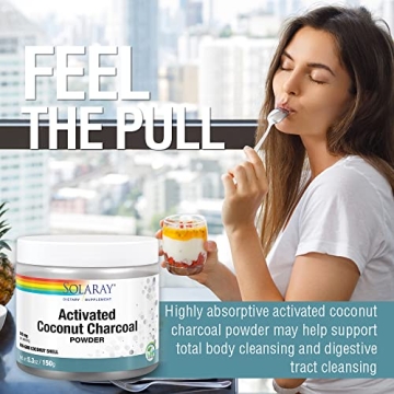 Solaray Activated Coconut Charcoal Powder for Detox & Health