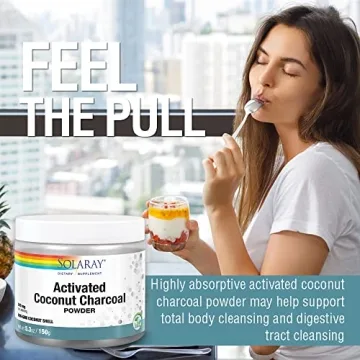 Solaray Activated Coconut Charcoal Powder for Detox & Health
