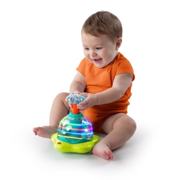 Bright Starts Press & Glow Spinner Musical Toy for Infants