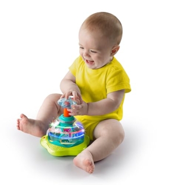 Bright Starts Press & Glow Spinner Musical Toy for Infants
