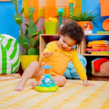 Bright Starts Press & Glow Spinner Musical Toy for Infants