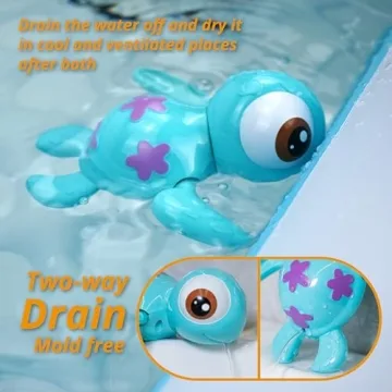 DUCKBOXX Swimming Sea Turtles Interactive Bath Toy for Kids 18M+
