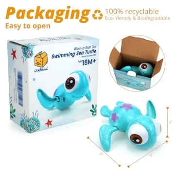 DUCKBOXX Swimming Sea Turtles Interactive Bath Toy for Kids 18M+