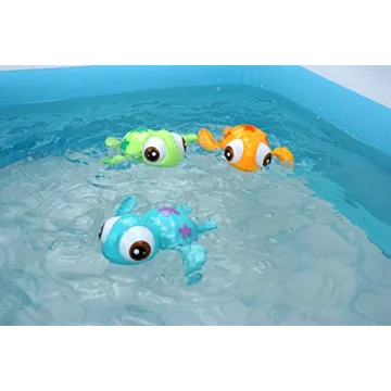 DUCKBOXX Swimming Sea Turtles Interactive Bath Toy for Kids 18M+