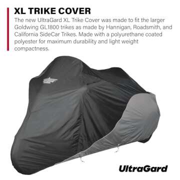 UltraGard 4-466BC X-Large Trike Cover for Trike Protection and Storage Solutions