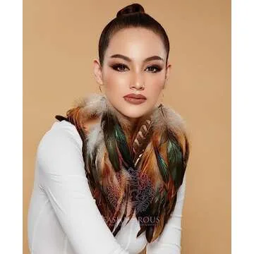 Fashmorous Lightweight Feather Dangle Earrings for Women