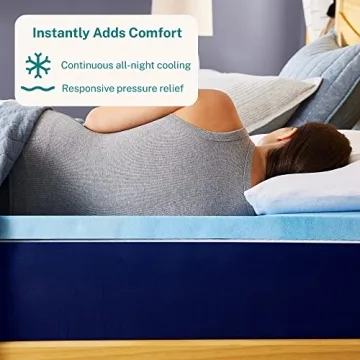 Sleep Innovations Cooling Gel Memory Foam Mattress Topper