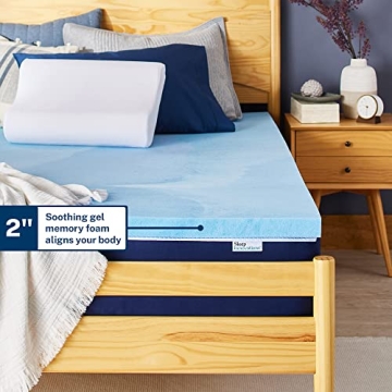 Sleep Innovations Cooling Gel Memory Foam Mattress Topper