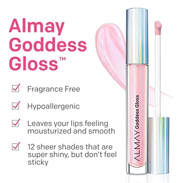 Almay Lip Gloss 200 Angelic | Non-Sticky & Glittery Shine