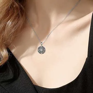 Elegant URONE Urn Necklace for Ashes in Sterling Silver