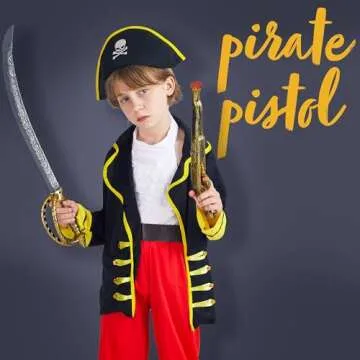 JOYIN Pirate Sword and Pistol Set for Kids & Adults