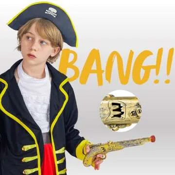JOYIN Pirate Sword and Pistol Set for Kids & Adults
