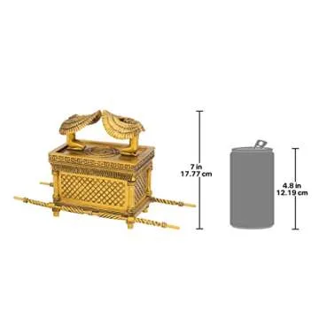 Design Toscano Ark of The Covenant Religious Statue, 11 Inch, Gold