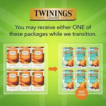Twinings Superblends Soothing Turmeric Orange & Star Anise Flavored Herbal Tea - Caffeine-Free, 18 T...