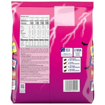 Mini Assorted Candy Bars for Halloween, 80 Count