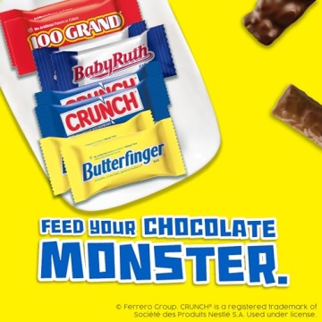 Mini Assorted Candy Bars for Halloween, 80 Count