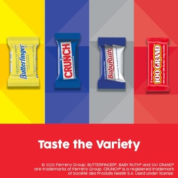 Mini Assorted Candy Bars for Halloween, 80 Count