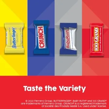 Mini Assorted Candy Bars for Halloween, 80 Count