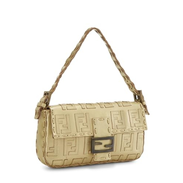 Fendi Gold Zucca Embroidered Handbag - Pre-Loved Style
