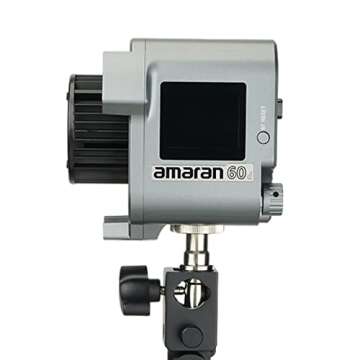 Aputure Amaran COB 60D 60W LED Video Light, 60W CRI 96+ TLCI 96+ 5600k Bowens Mount Light, Illumination up to 45000lux @ 1m, 8 Light Effects, Multiple Power Supply Methods, APP Control