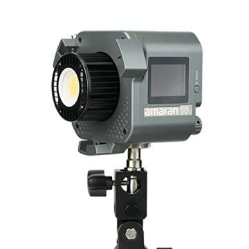Aputure Amaran COB 60D 60W LED Video Light, 60W CRI 96+ TLCI 96+ 5600k Bowens Mount Light, Illumination up to 45000lux @ 1m, 8 Light Effects, Multiple Power Supply Methods, APP Control