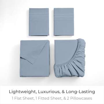 Mellanni King Sheets Set - Luxury Soft, Cooling Bed Sheets