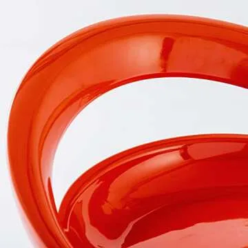 DUHOME Set of 2 ABS Barstool Adjustable Swivel Bar Chairs 2 PCS for Kitchen Island Pub Bar (Orange ABS)