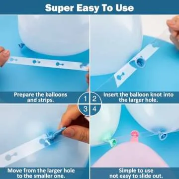 KICNIC Balloon Arch Kit, 3 Tape Strips and 3 Glue Point Dots for Garland, Party, Wedding, Birthday, Baby Shower Decorations