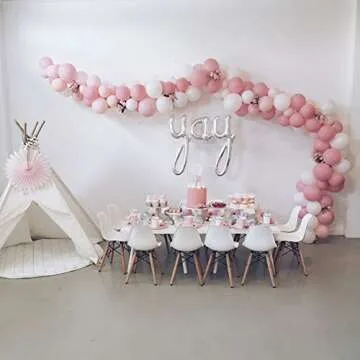 KICNIC Balloon Arch Kit, 3 Tape Strips and 3 Glue Point Dots for Garland, Party, Wedding, Birthday, Baby Shower Decorations