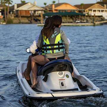 O'Neill Women's Superlite USCG Life Vest,Black/Smoke/Black:Ultra Violet,L