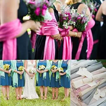 maamgic Women's Reversible Scarf for Winter Weddings