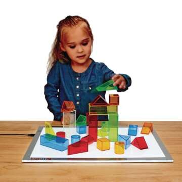 Excellerations STEM Translucent Light Blocks Set of 100