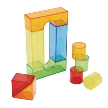 Excellerations STEM Translucent Light Blocks Set of 100