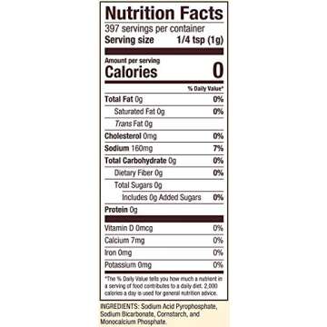 Bob's Red Mill Baking Powder 14 Ounce Double Acting Baking Powder No Added Aluminum Bundle with Swivel Measuring Spoons by Westkitch