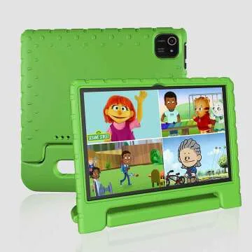 JREN Kids Tablet 10" - 4GB RAM, 64GB Storage, Green