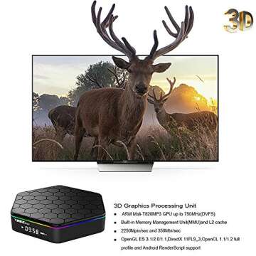 WISEWO Android TV BOX Smart Mini PC Media Box Amlogic S912 Octa Core UHD 4K2K/3D/ 3G/32G Set Top Box Media Player with Wireless Keyboard Backlight