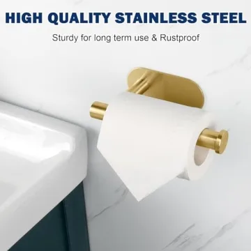 NearMoon Rustproof Self-Adhesive Toilet Paper Holder
